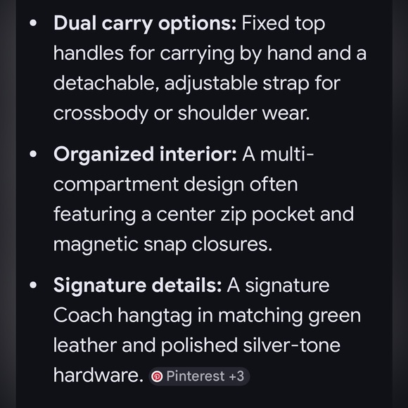 Vintage Coach Small Margot Carryall Yellow Leather Tote with Green Handles - Picture 16 of 16